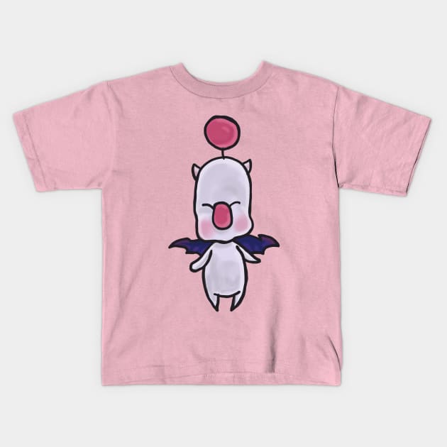 Moogle Kids T-Shirt by tesiamarieart